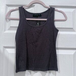 NWT Fighting Eel Basics gray ribbed tank sz S